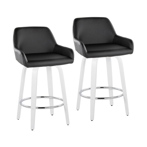 Daniella 26" Fixed-height Counter Stool - Set Of 2